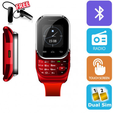 kenxinda w1 watch dual sim mobile phone - FREE BLUETOOTH DEVICE