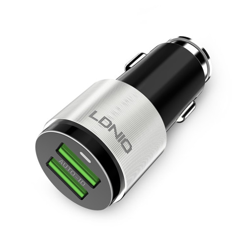 LDNIO C403 DUAL PORT USB FAST CAR CHARGER