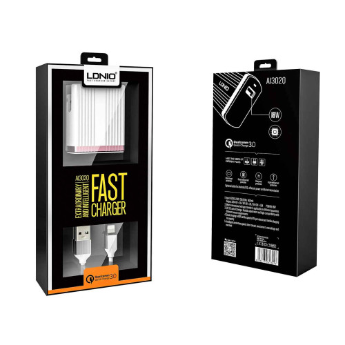 Ldnio A1302Q Quick, Travel, Wall,Home Charger   Ldnio A1302Q Quick, Travel, Wall,Home Charger  Price in uae