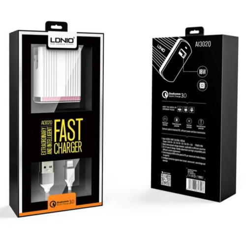 Ldnio A1302Q-C Quick, Travel, Wall,Home Charger   Ldnio A1302Q-C Quick, Travel, Wall,Home Charger  Price in uae