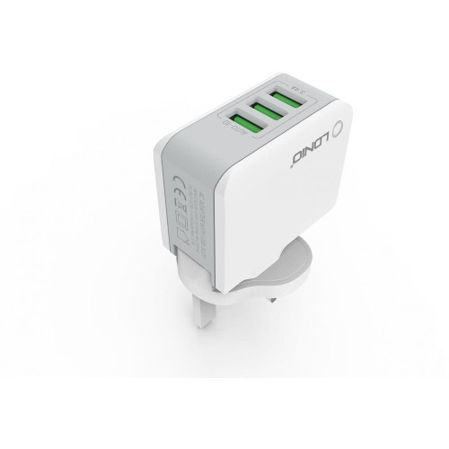 LDNIO A3303 3 USB 5V / 3.4A Quick Charge Universal USB Charger for iPhone 5/6/7 (White)  LDNIO A3303 3 USB 5V / 3.4A Quick Charge Universal USB Charger for iPhone 5/6/7 (White) Price In UAE