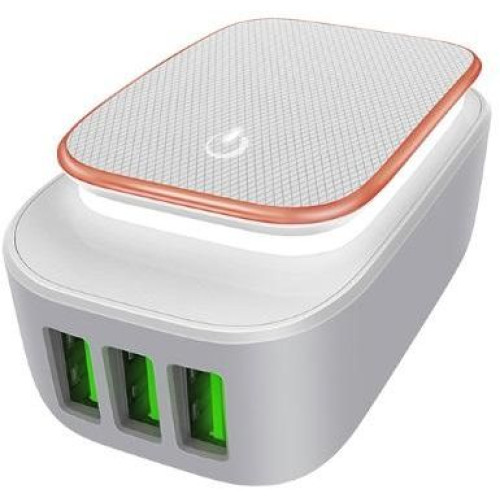 LDNIO A3305 3 USB 5V / 3.4A Quick Charge Universal USB Charger for iPhone 5/6/7 (White)  LDNIO A3305 3 USB 5V / 3.4A Quick Charge Universal USB Charger for iPhone 5/6/7 (White) Price In UAE