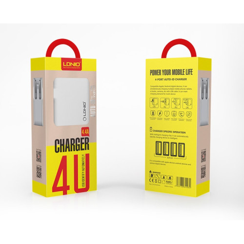 Ldnio A4403 Quick, Travel, Wall,Home Charger   Ldnio A4403 Quick, Travel, Wall,Home Charger  Price In UAE
