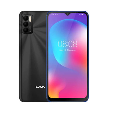 LAVA Z100 Dual Sim Smartphone(Android OS,6.53 Inch, 4G+WiFi,32GB+3GB) - BLACK