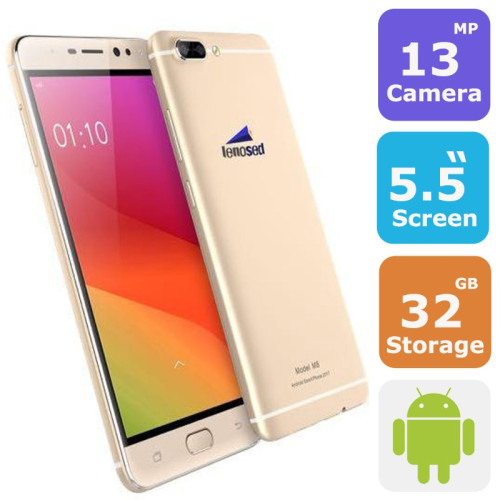 LENOSED M8 SMARTPHONE(Android 6.0,5.5 Inch, 4G+WiFi,32GB+3GB)