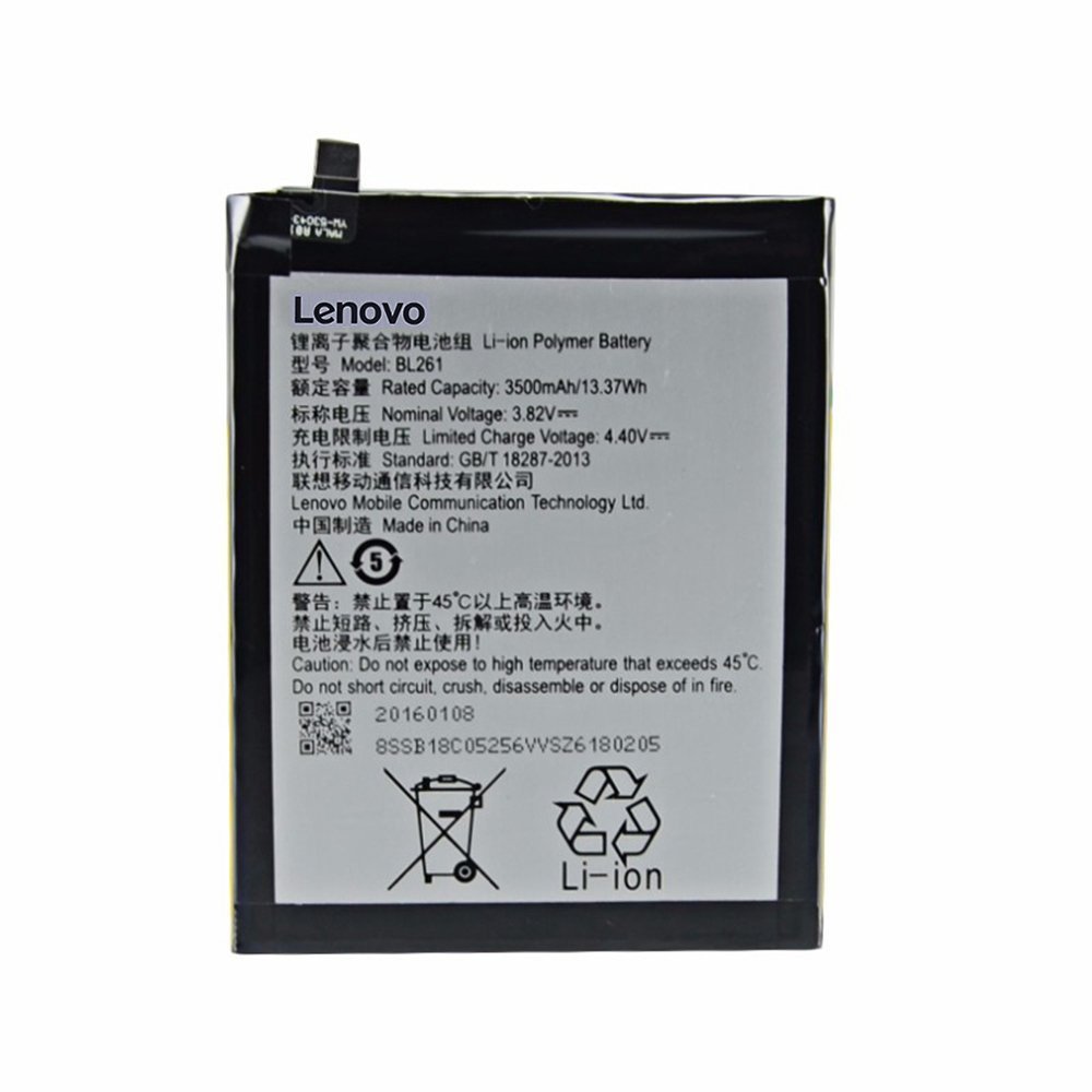 Lenovo Mobile Battery For Lenovo K5 Note - BL261 Lenovo Mobile Battery For Lenovo K5 Note - BL261 price in uae