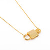 Milano 18K Gold Plated Lock Design Necklace, M44