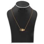Milano 18K Gold Plated Lock Design Necklace, M44