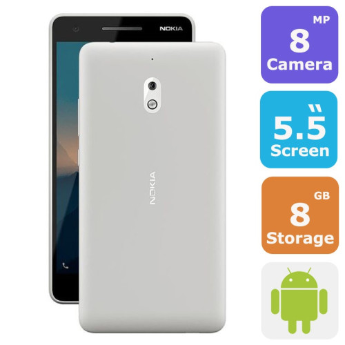 Nokia 2.1 Dual Sim Smartphone(Android 8.1,5.5 Inch, 4G+WiFi,8GB+1GB)