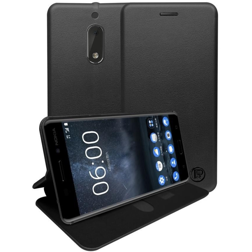 Nokia 5 Smartphone Flip Leather Cover cases & Glass Protector- FREE Back Cover