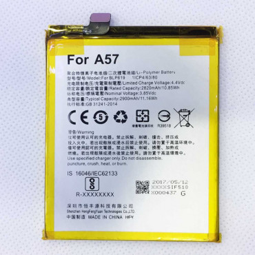 Battery For OPPO  A57  A57M A57T - BLP619 