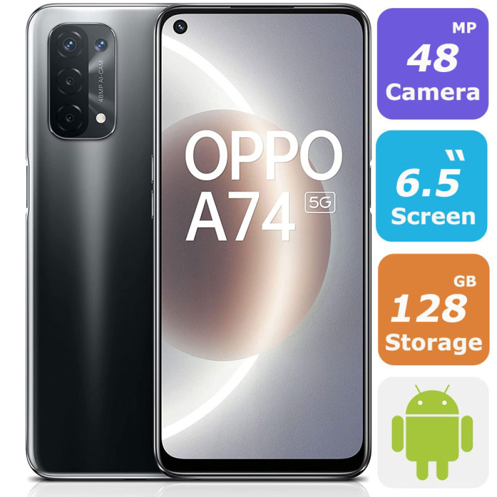 Oppo A74 Smartphone 6GB RAM, 128GB ROM, Dual SIM 5G