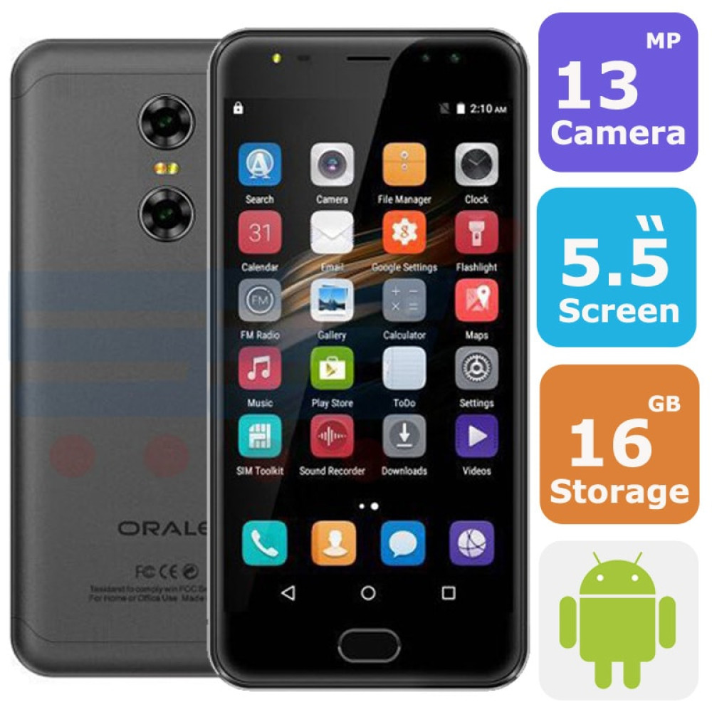 OALE X1 SMARTPHONE(Android 6.0,5.5 Inch, 3G+WiFi,16GB+2GB,Fingerprint)