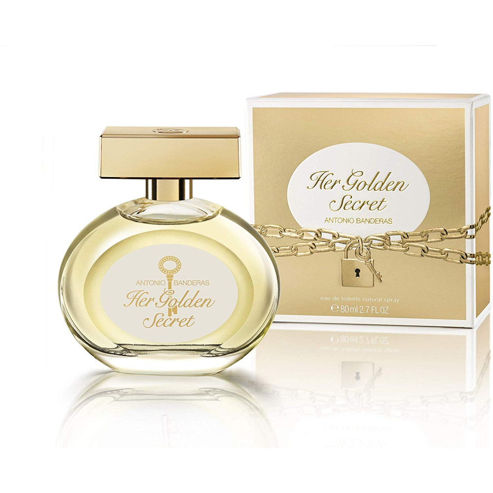 Antonio Banderas Her Golden Secret for Women, 2.7 oz EDT Spray 