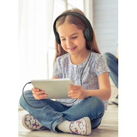 Promate Kids Headset, High Quality Volume Limited Wired Headphones with Child Safe Foam Headphones for Home, Travel, Smartphones PC Music Gaming  price in uae