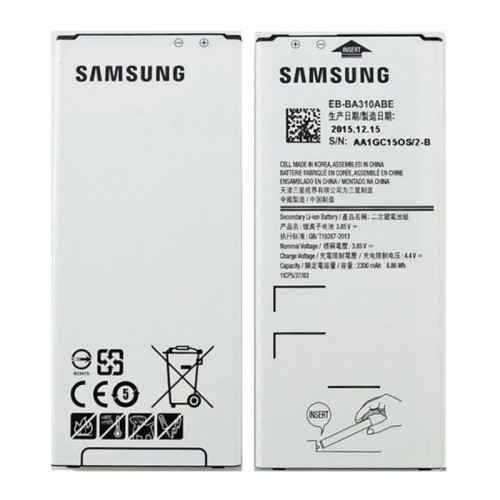 Samsung EB-BA310ABE Replacement Battery For Samsung Galaxy A310 (2016) 2300 mAh White  Samsung EB-BA310ABE Replacement Battery For Samsung Galaxy A310 (2016) 2300 mAh White Price in uae