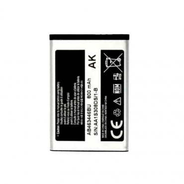 Samsung AB463446BU Replacement Battery For Samsung Galaxy E250,X208 800 mAh White/Silver