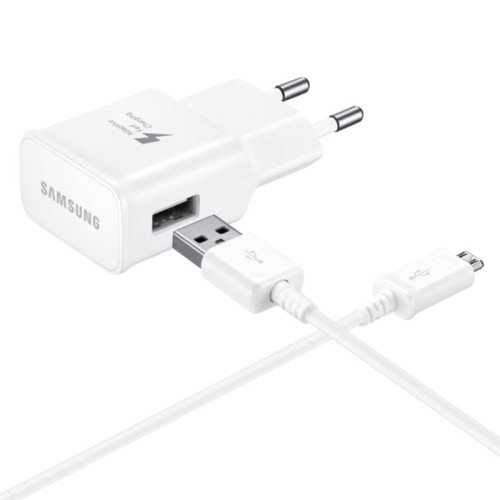 Samsung 2 Pin Adaptive Fast Charger With Type C Cable White  Samsung 2 Pin Adaptive Fast Charger With Type C Cable White Price In UAE
