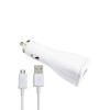 Samsung Fast Car Charger Adapter with USB Cable White