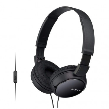 Sony MDR-ZX110AP On-Ear Stereo Headphones with Mic