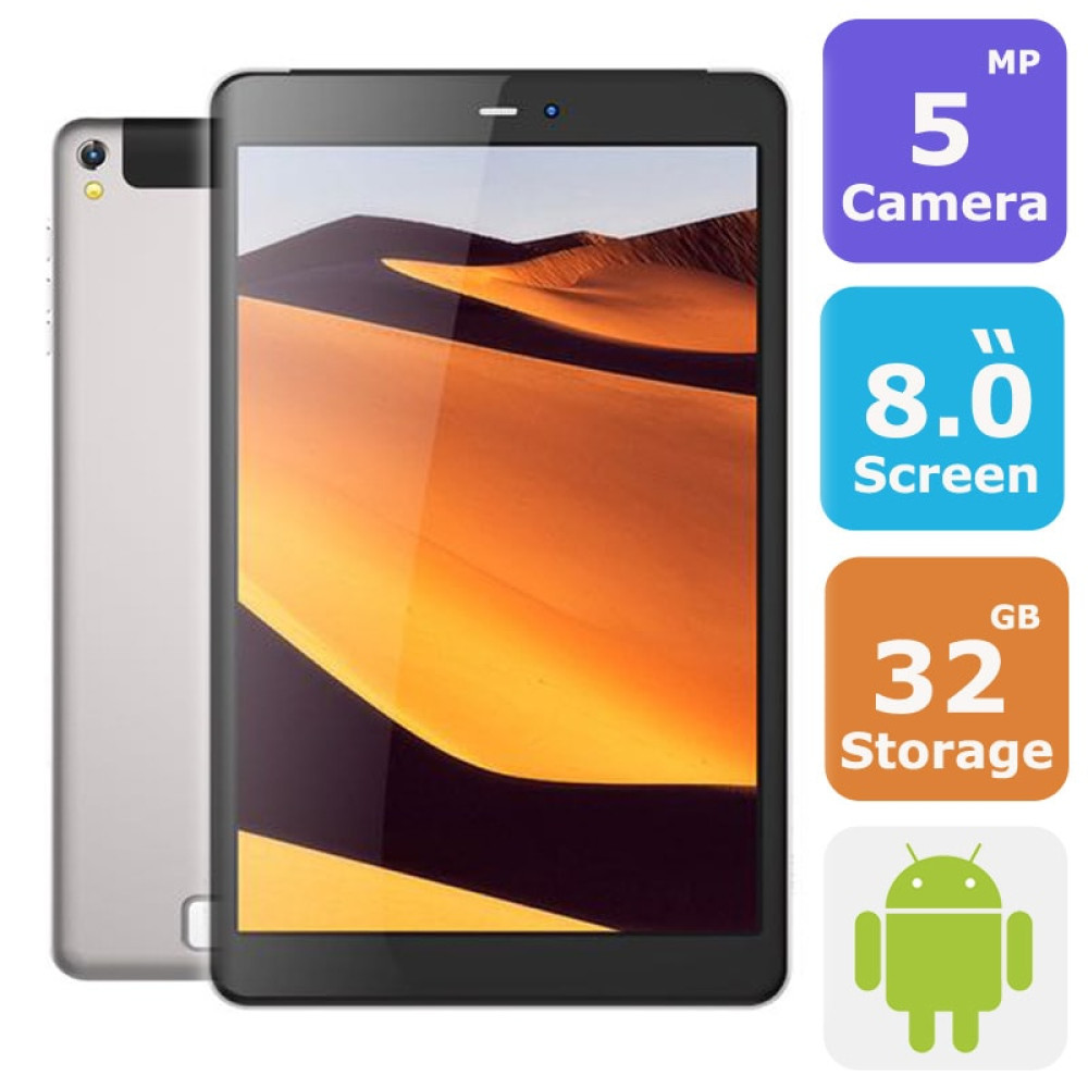 Tichips TMINI 2S Dual Sim Tablet (Android 5.1,8 Inch,32GB,2GB, 4G+Wi-Fi)