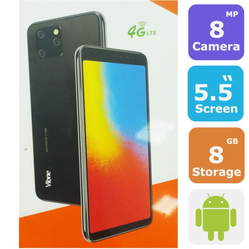 Vfone Moon M24 Dual Sim Smartphone (Android 8.1,5.5 Inch, 4G+WiFi,8GB+2GB)   Vfone Moon M24 Dual Sim Smartphone (Android 8.1,5.5 Inch, 4G+WiFi,8GB+2GB)  Price in uae