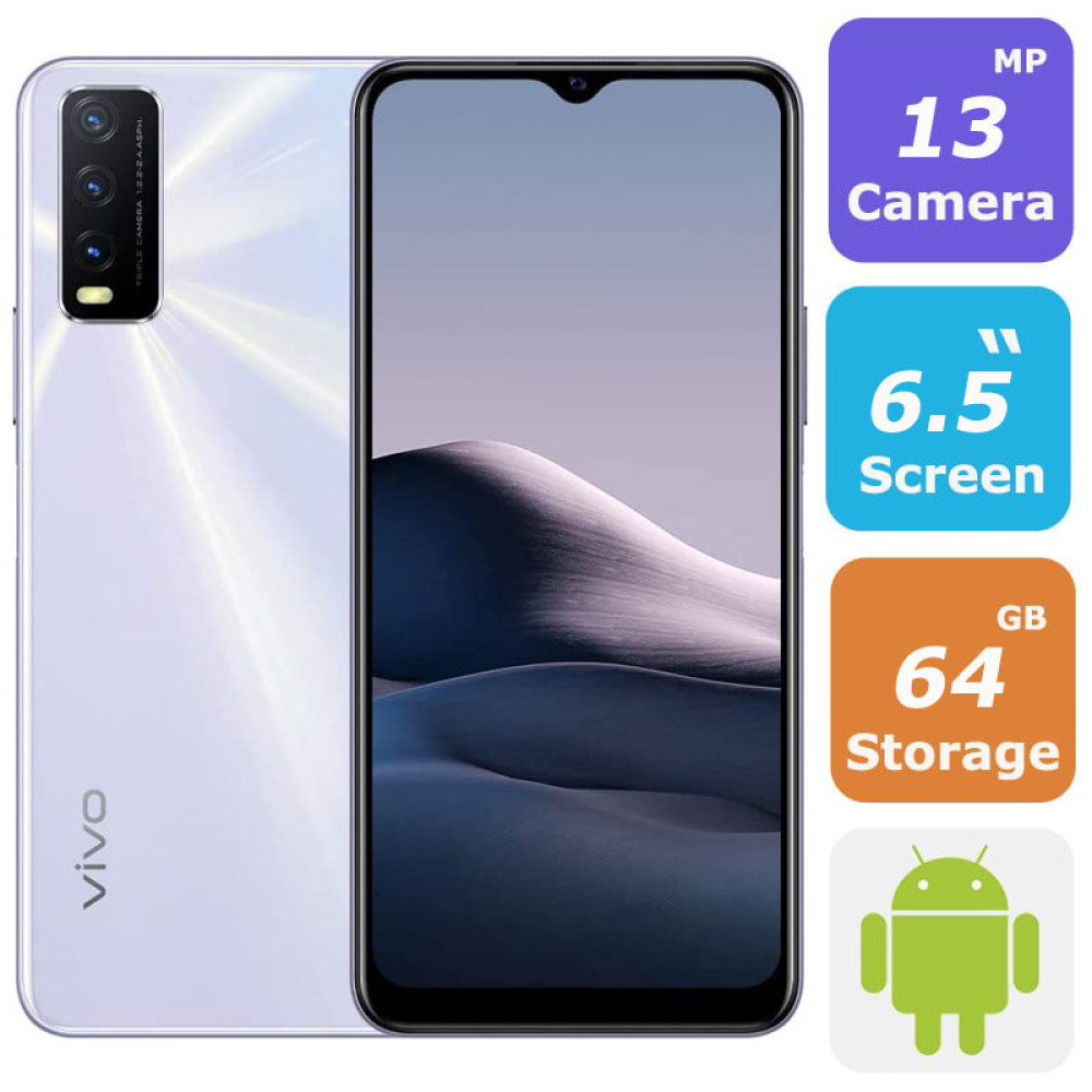 Vivo Y20 Dual Sim Smartphone(Android OS,6.51 Inch, 4G+WiFi,64GB+4GB)