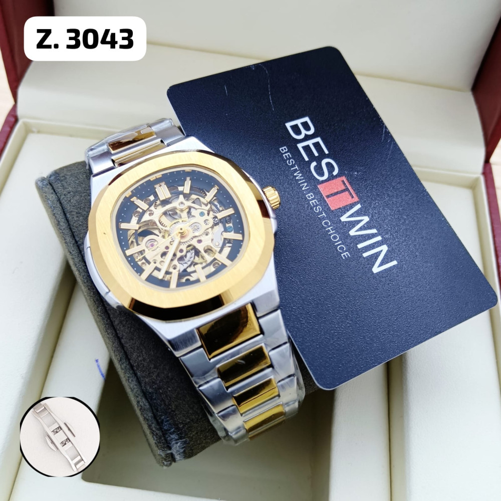 Bestwin Mechanical Watch - Z3034 - Silver/Blue
