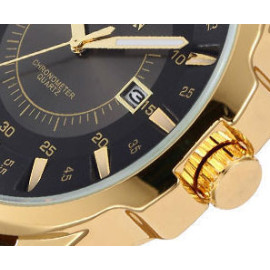 Curren 8123 Mens  Black Dial Leather Band Watch  price in uae