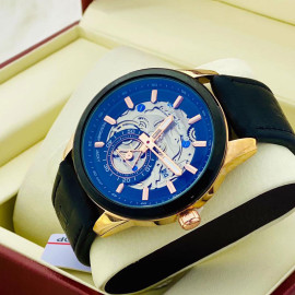 Keep Moving Men's Leather Mechanical Watch - K2027 price in uae