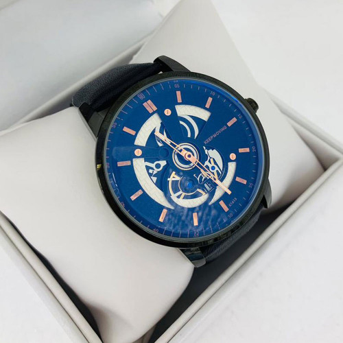 Keep Moving Men's Leather Mechanical Watch - K1615  Keep Moving Men's Leather Mechanical Watch - K1615 Price In UAE