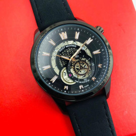Keep Moving Men's Leather Mechanical Watch - K2029 price in uae