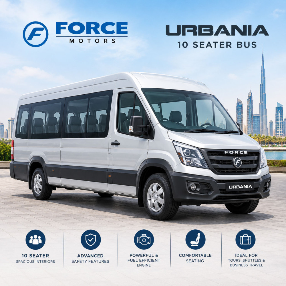 Force Urbania 10 Seater Bus -  High Roof Van price in uae
