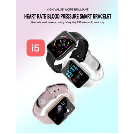 i5 Smart Watch Heart Rate Monitor Waterproof Fitness Tracker Blood Pressure Smartwatch price in uae