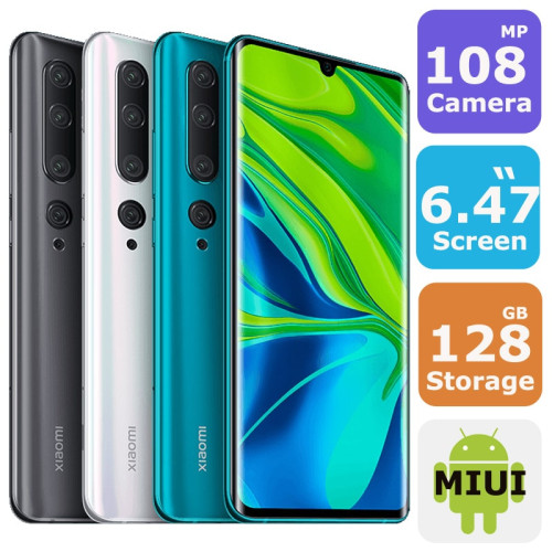 Xiaomi MI NOTE 10 Dual Sim Smartphone(MIUI 11,6.47 Inch, 4G+WiFi,128GB+6GB)  Xiaomi MI NOTE 10 Dual Sim Smartphone(MIUI 11,6.47 Inch, 4G+WiFi,128GB+6GB) Price In UAE