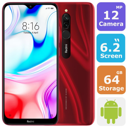 Xiaomi Redmi 8 Dual Sim Smartphone(Android 9.0,6.22 Inch, 4G+WiFi,64GB+4GB)  Xiaomi Redmi 8 Dual Sim Smartphone(Android 9.0,6.22 Inch, 4G+WiFi,64GB+4GB) Price in uae