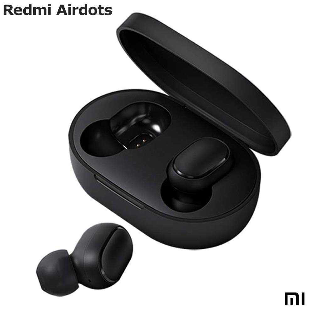 Xiaomi Redmi Airdots Black Bluetooth Earphones Youth Mi True Wireless Headphones Bluetooth 5.0 TWS Air Dots Headset, Earbuds