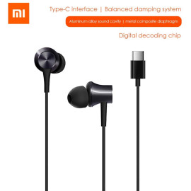 Xiaomi MI Type-C Wired Piston Earphone HSEJ04WM Stereo Sports Headset Earplugs Line Control Gaming Earbuds  price in uae