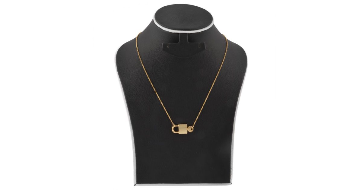 Milano 18K Gold Plated Lock Design Necklace, M44 price, review and buy in UAE, Dubai, Abu Dhabi |aimsouq.com