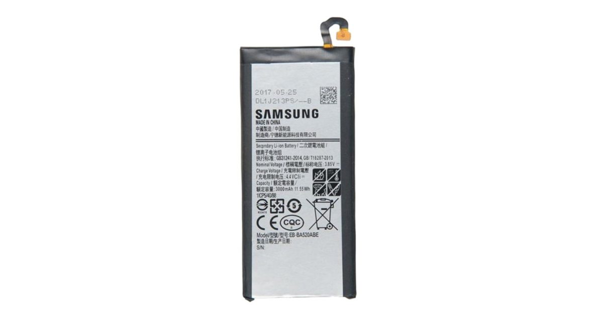 Samsung EB-BA520ABE Replacement Battery For Samsung Galaxy A520 (2017) 3000 mAh Black Battery price, review and buy in UAE, Dubai, Abu Dhabi |aimsouq.com