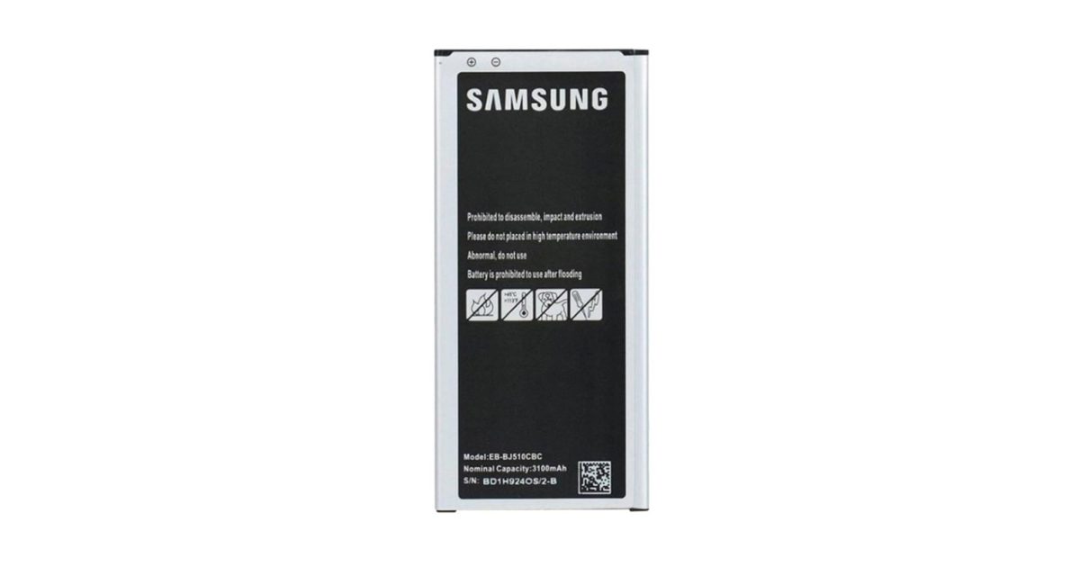 Samsung EB-BJ510CBC Replacement Battery For Samsung Galaxy J510 (2016) 3100 mAh Black/Silver Battery price, review and buy in UAE, Dubai, Abu Dhabi |aimsouq.com