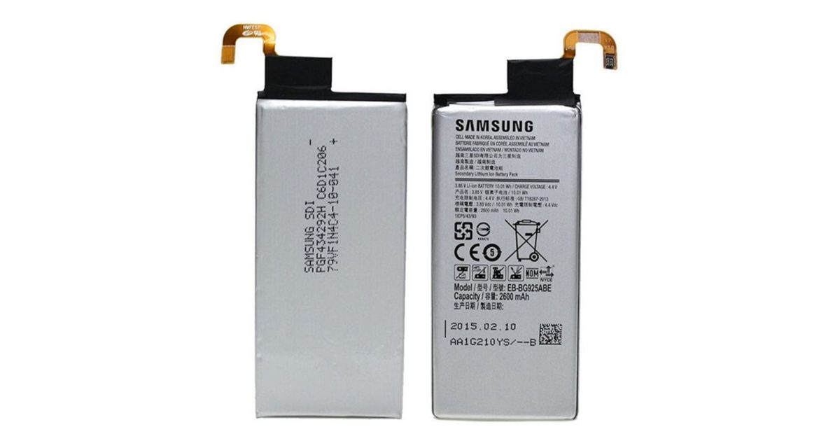 Samsung EB-BG925ABE Replacement Battery For Samsung Galaxy S7 2600 mAh White, Battery price, review and buy in UAE, Dubai, Abu Dhabi |aimsouq.com