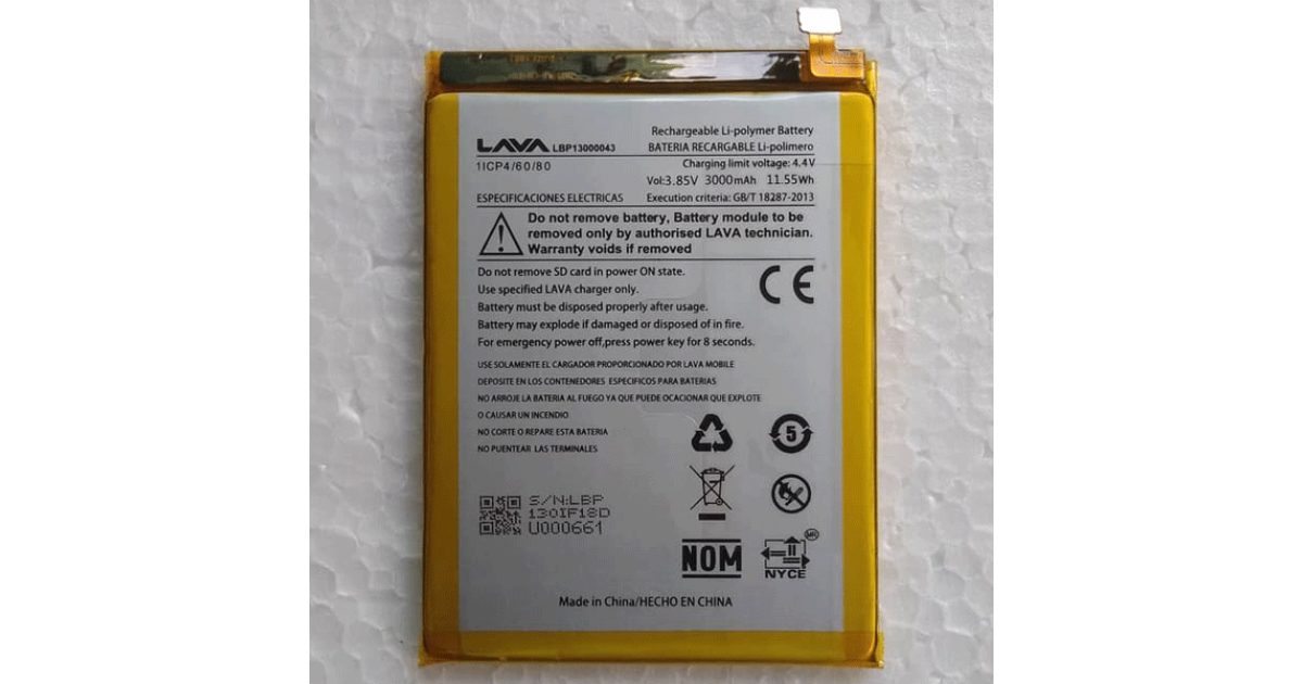 Battery For Lava Iris R3 Battery- 3000mAh price, review and buy in UAE, Dubai, Abu Dhabi |aimsouq.com