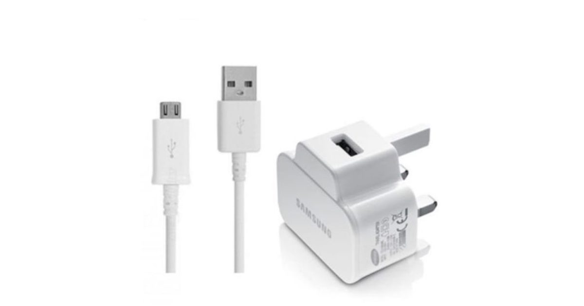 Samsung 3-Pin Fast Wall Charger White,Samsung Fast Charging,Travel Adapter,Samsung MicroUSB Charger With Cable price, review and buy in UAE, Dubai, Abu Dhabi |aimsouq.com