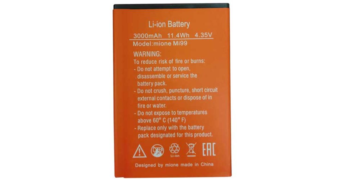 MiOne Mi99 Battery  price, review and buy in UAE, Dubai, Abu Dhabi |aimsouq.com