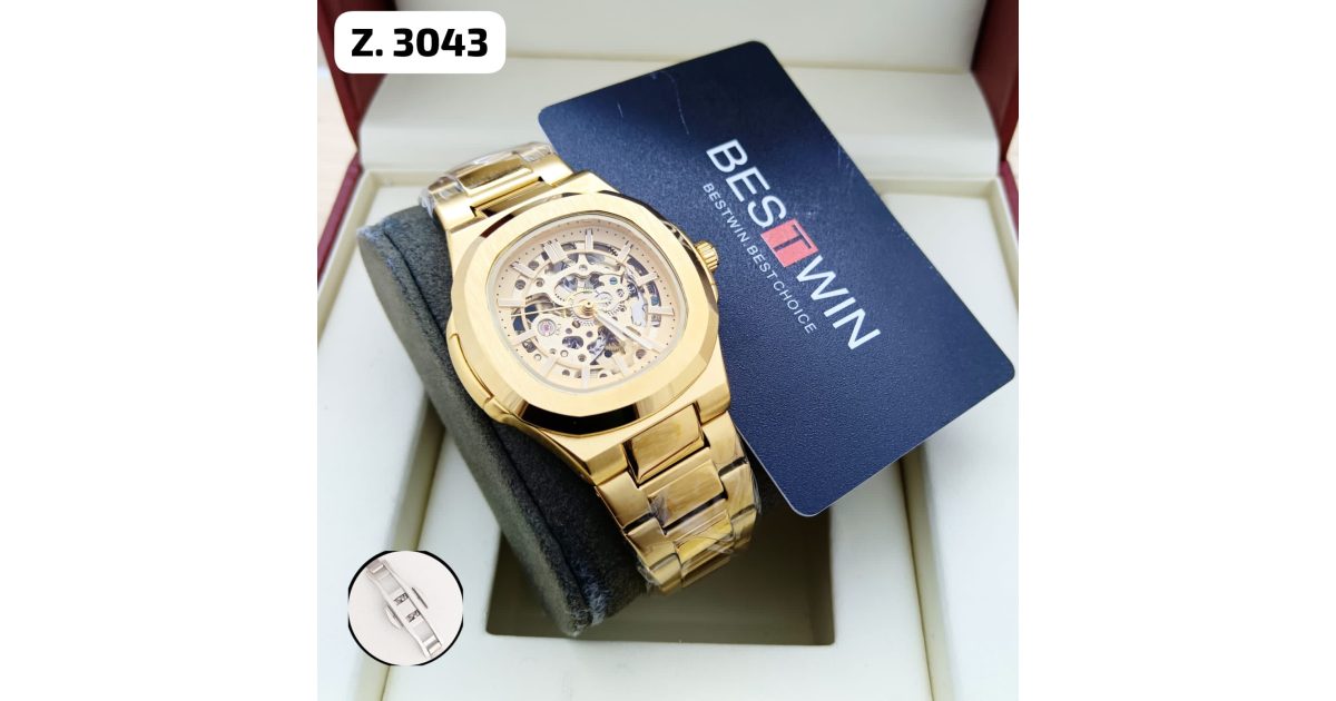 Bestwin Mechanic Design Watch - Z3034 - Gold price in UAE | aimsouq.com