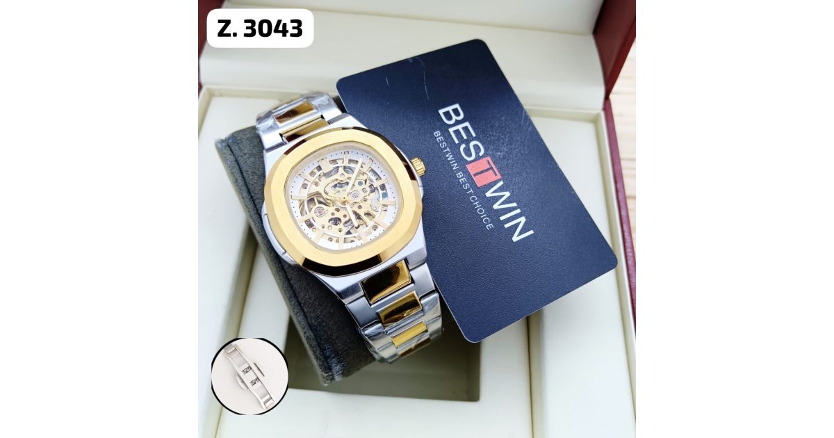 Bestwin Mechanic Design Watch - Z3034 - Gold/Silver price in UAE | aimsouq.com