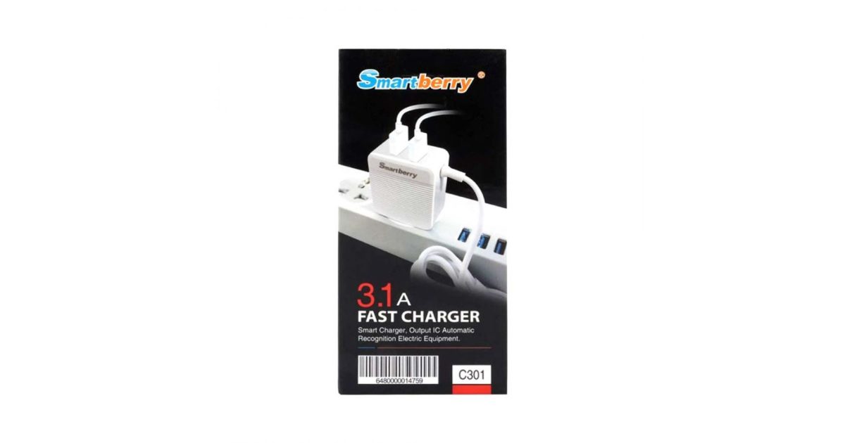 MICRO USB Adaptor,Smartberry 3.1A Fast Charger C301 price, review and buy in UAE, Dubai, Abu Dhabi |aimsouq.com