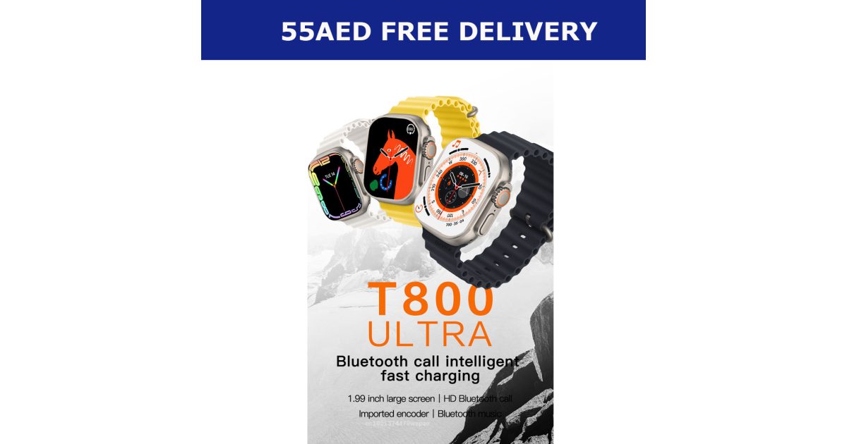 Watch T800 ULTRA Series Smartwatch Supports Bluetooth Call Heart Rate Meter price, review and buy in UAE, Dubai, Abu Dhabi |aimsouq.com
