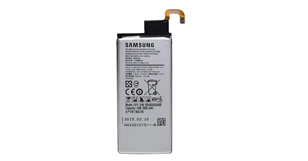 Samsung EB-BG925ABE Replacement Battery For Samsung Galaxy S6 Edge Plus 2600 mAh White Battery price, review and buy in UAE, Dubai, Abu Dhabi |aimsouq.com